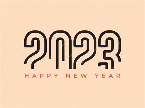 Plantilla De Banner De Feliz Año Nuevo 2023 Vector Premium