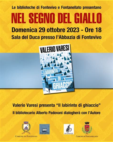 Valerio Varesi Presenta Il Labirinto Di Ghiaccio