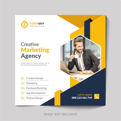 Premium Vector Creative Marketing Agency Or Instagram Banner Template