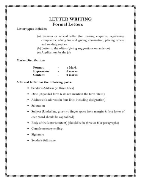 Solution Letter Writing Format And Sample 1 Studypool