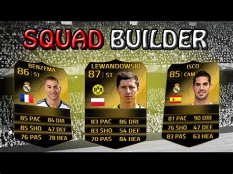 Fifa Million Coin Squad Builder Liga Bbva Bundesliga Ft If