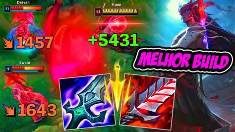 Yone Melhor Build De Roubo De Vida Cura Infinita League Of Legends