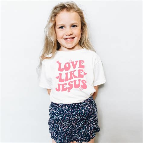 Love Like Jesus Shirt Christian Apparel Youth Christian Shirt Etsy