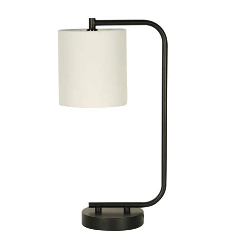 Fangio Lighting In Black Metal Indoor Table Lamp With Decorator