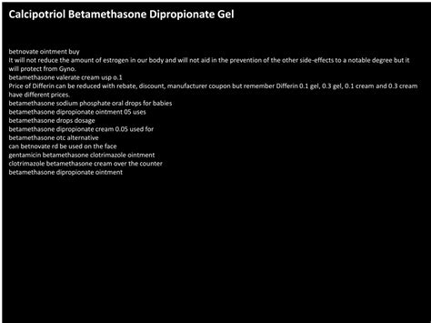 PPT Buy Betamethasone Ointment Online Betnovate Gel PowerPoint