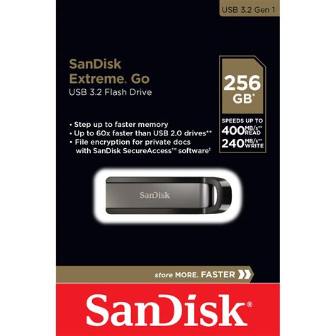 SanDisk CZ810 Extreme Go USB 3 2 Drive 256GB Drives Storage