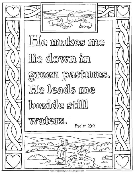 Printable Psalm Activity Sheets