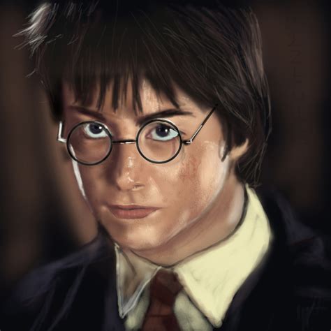 Digital Painting Of Famous Person Harry Potter A2ztuts