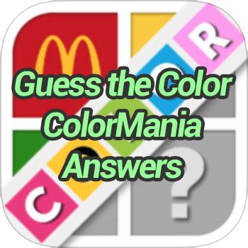 Guess The Color Colormania Answers • September 2020 • Game Solver