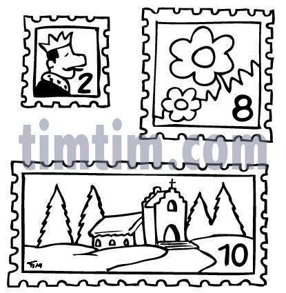 Postage Stamp Drawing at GetDrawings | Free download