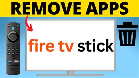 How To Remove Apps On Amazon Fire Tv Uninstall Apps Firestick Youtube