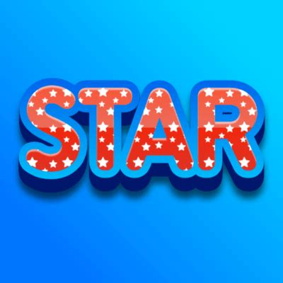 Star | Text Effects and 3D Logos Free download | TextStudio