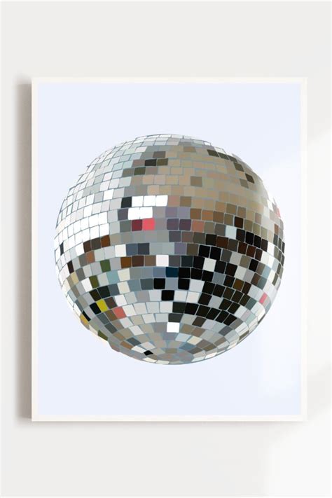 Disco Ball Illustration Art Print, Pop Art, Digital Art Print, Wall Art ...