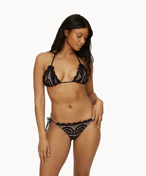 Pilyq Swim Midnight Kanten Triangel Bikini