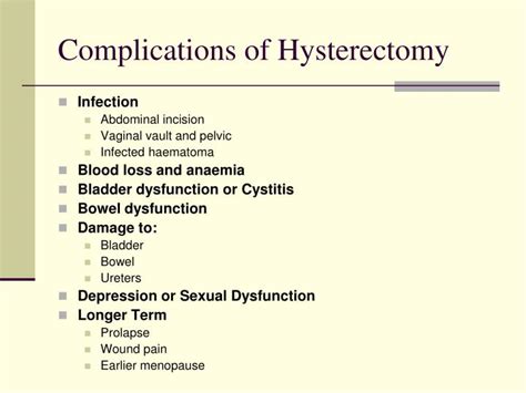 PPT Hysterectomy PowerPoint Presentation ID 6879420