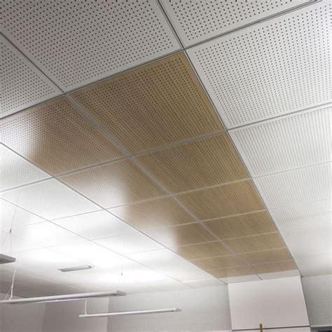 Acoustic Suspended Ceiling Wooden Tile Panel 60x60 60x120 Fantoni