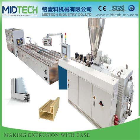 Midtech Plastic Pvc Upvc Window Profile Production Extrusion Line With