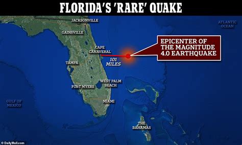 Florida earthquake is largest ever recorded off the state's east coast ...