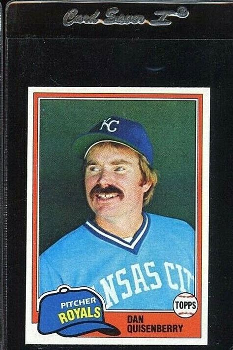 Topps Dan Quisenberry Kansas City Royals Ebay