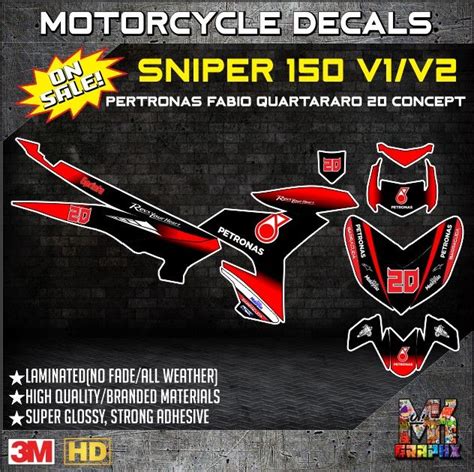 Sniper 150 Mxi Full Body Decals Decals Stickers Vinyl High Quality