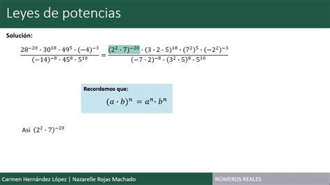 Leyes De Potencias Ejemplo Youtube