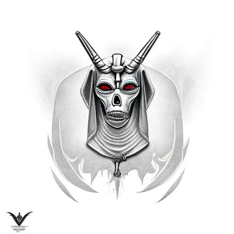 Realism Grim Reaper And Anubis Tattoo Idea Blackink Ai