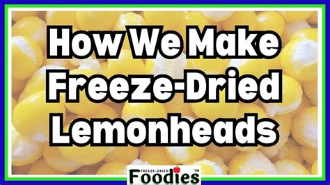 How We Make Freeze Dried Lemonheads Timelapse Youtube