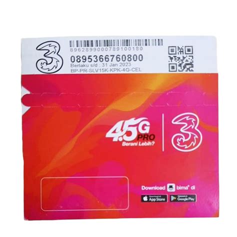 Jual Kartu Perdana Internet Three Tri Gb Unlimited Tiktok H