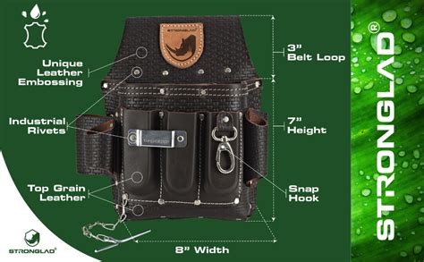 STRONGLAD Leather Tool Pouch Belts For Men And Women Electricians