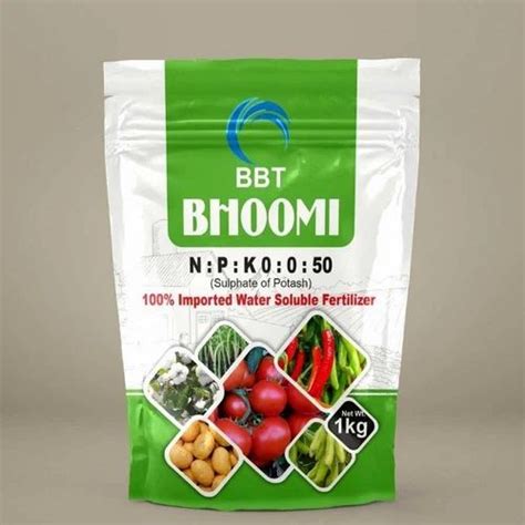 Bio Tech Grade Packaging Size 1 Kg Potassium Sulphate Water Soluble Npk Fertilizer For