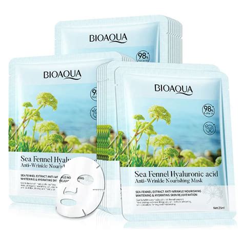 BIOAQUA Sea Fennel Hyaluronic Acid Anti Wrinkle Face Mask Moisturizing