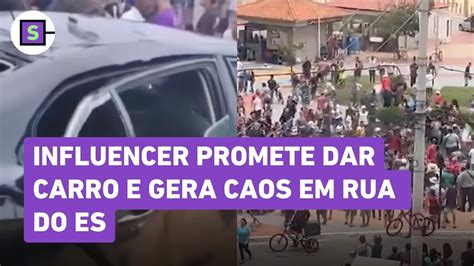 Tiros E Pancadaria Influencer Promete Dar Carro E Gera Caos Em Rua Do