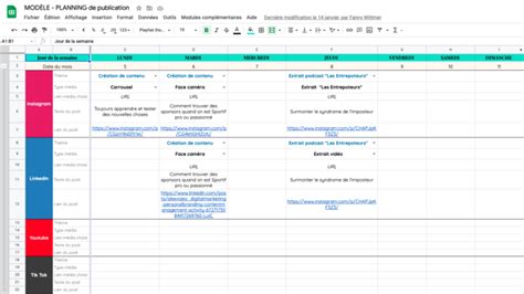 Créer un calendrier éditorial réseaux sociaux en 1 jour avec la Méthode H8