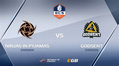 Godsent Vs Nip Map 2 Dust2 Ecs Season 2 Europe Youtube