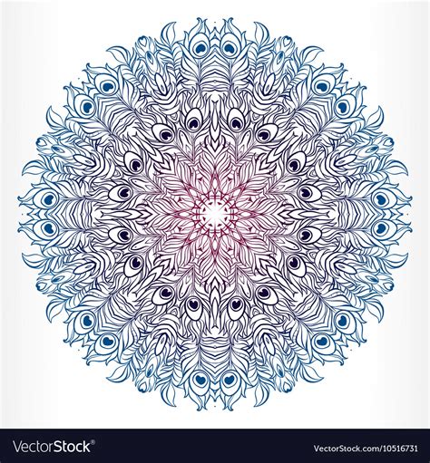 Mandala Vintage Decorative Element Royalty Free Vector Image