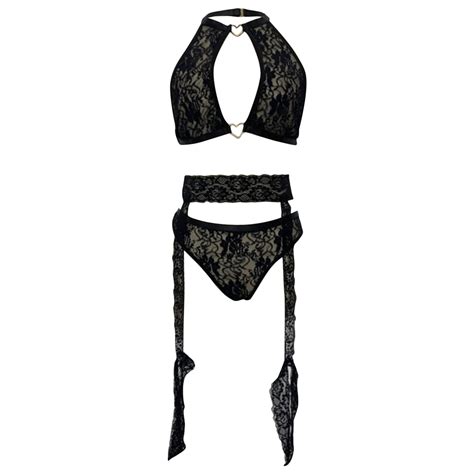 Gzea Women Sexy Lace Lingerie Sexy Lingerie Set Two Piece Lace Bra And