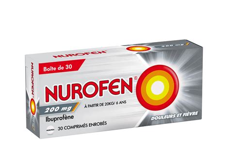 Nurofen Mg Ibuprof Ne Douleurs Et Fi Vre Comprim S Enrob S