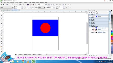 How To Make Master Page In Corel Draw Youtube