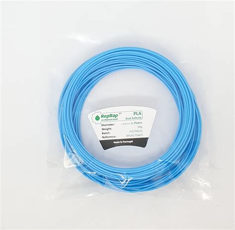 Reprap Pt D Printer Shop Pla Reprap Pt Mm Gr Azul Celeste