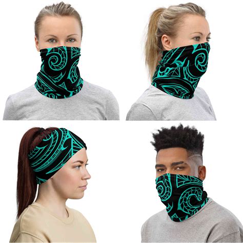 Maori Tattoo Neck Gaiter Face Mask Ori Active