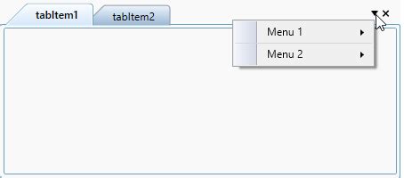 Context Menu In WPF TabControl Control Syncfusion