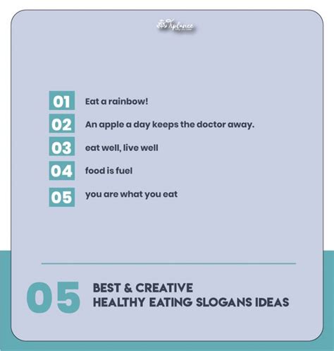 109+ Creative Healthy Eating Slogans Taglines & Ideas - Tiplance