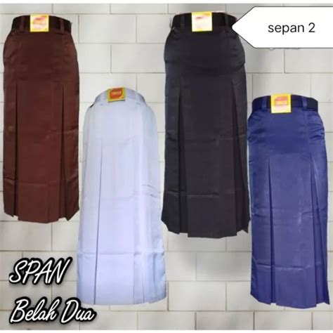 Jual ROK Sekolah Span Belah Dua Rok Biru Smp Rok Coklat Pramuka Rok