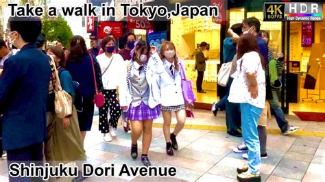 4K 60fps HDR Take A Walk In Tokyo Japan Musashino St Shinjuku East