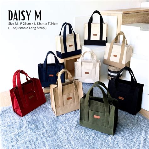 Jual Daisy By Roujee Tas Kanvas Bag Custom Handbag Tas Selempang