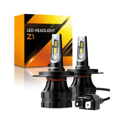 Auxito H4 9003 Led Headlight Bulbs High Low Dual Beam Xenon White 10000lm 6000k Ebay