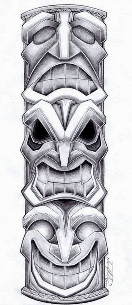 Totem Pole Tattoo Design Tatuagem De Totem Tatuagem Asteca Tatoo