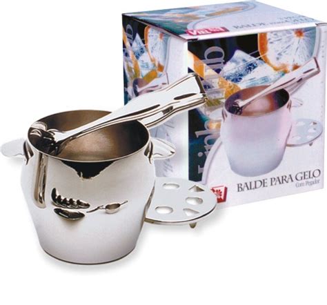 Balde Para Gelo Inox Pegador Viel 2001