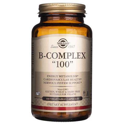 Solgar B Complex “100” 100 Veg Capsules Medpak