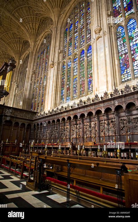 King's college chapel interior hi-res stock photography and images - Alamy